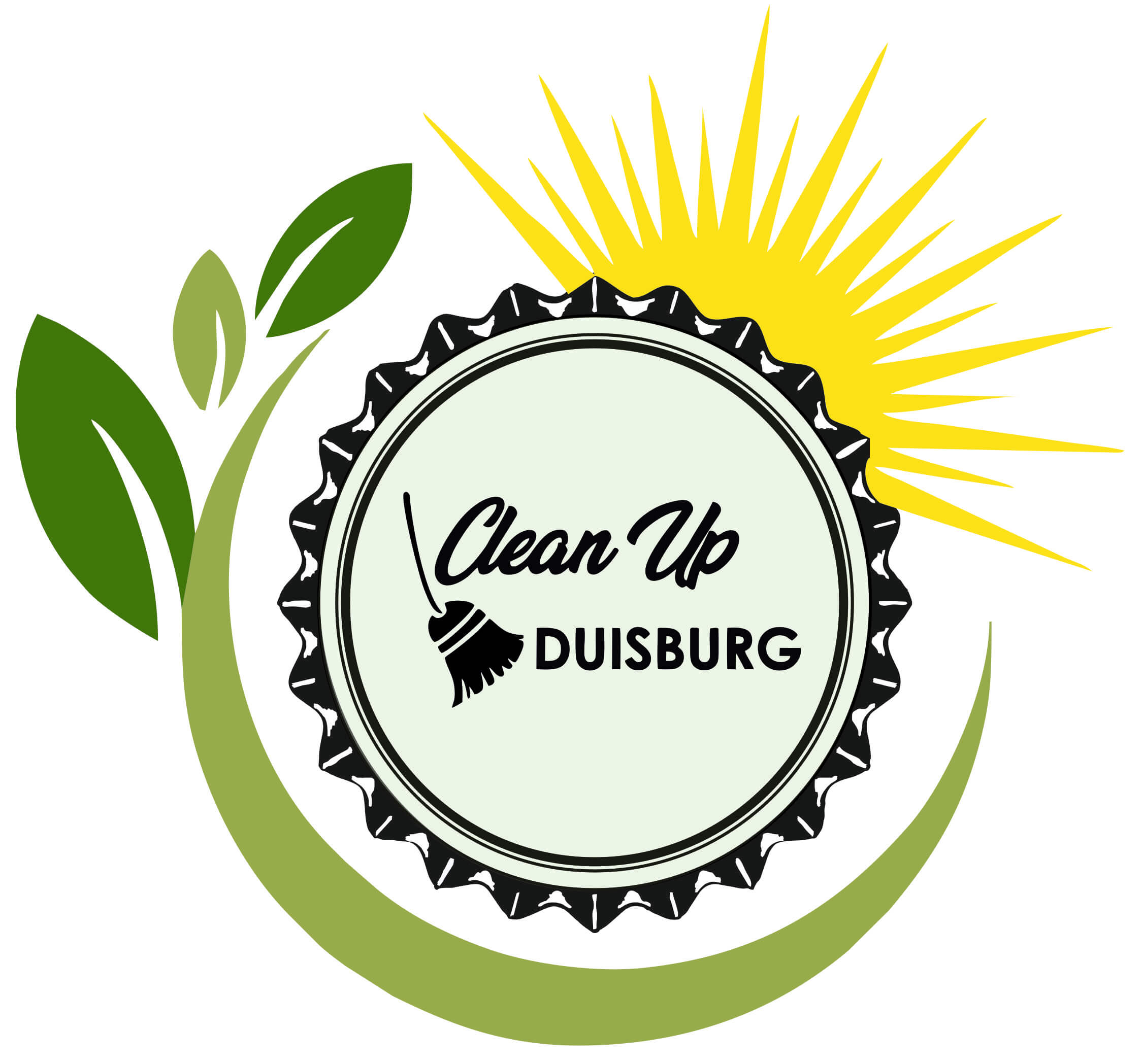 Ein Bild sagt mehr als tausend Worte.
Der Besen im Logo steht für Clean Ups = Müllsammelaktionen.
Die innere Umrandung zeigt die Zacken eines Kronkorken - ein Hinweis auf unser Kronkorken-Sammelprojekt.
Die äußere Umrandung wird durch die Sonne und eine grüne Pflanze gebildet.
Hier bleibt Interpretationsspielraum. ;-)